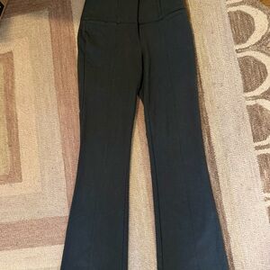 Memoire Soft Black Charcoal Bootcut Flare Trousers 1